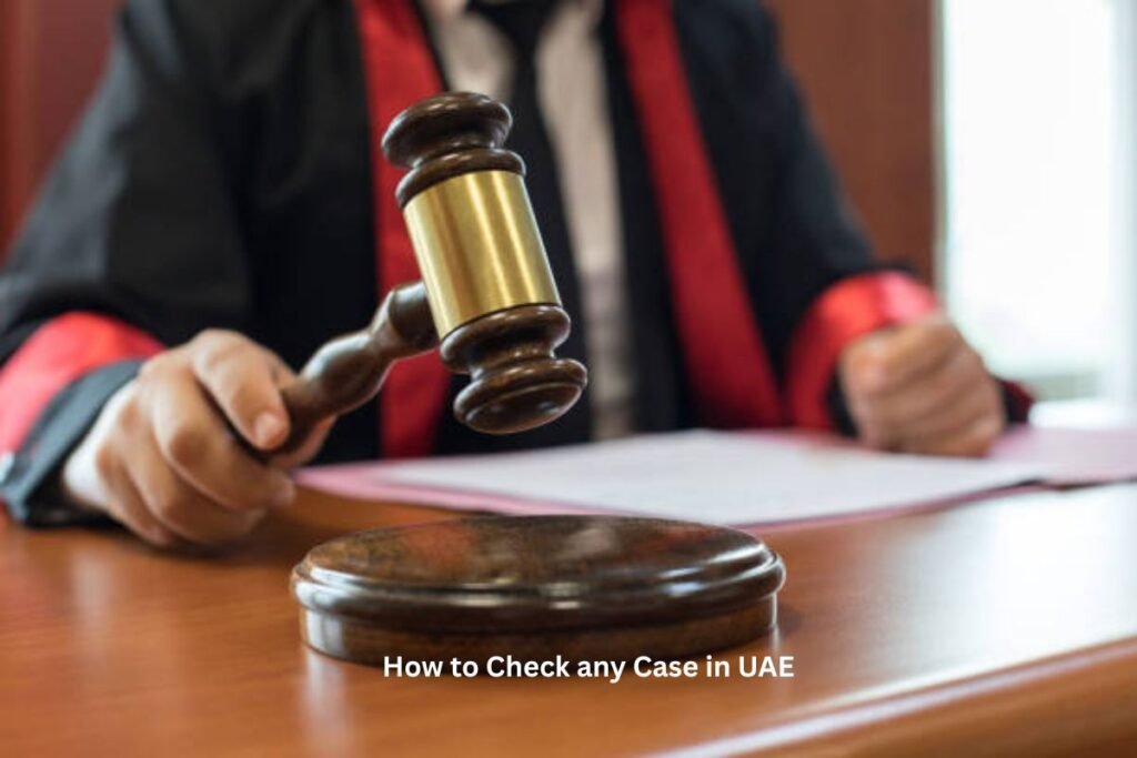 how to check any case in uae